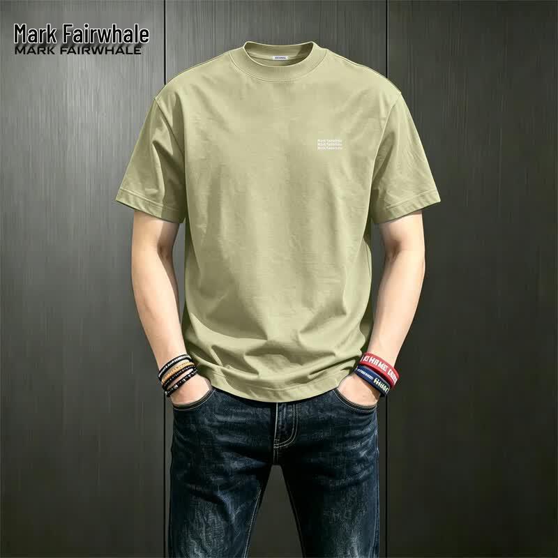 Mark Fairwhale Men s American Trendy Loose Fit Short Sleeve T-Shirt 3XL