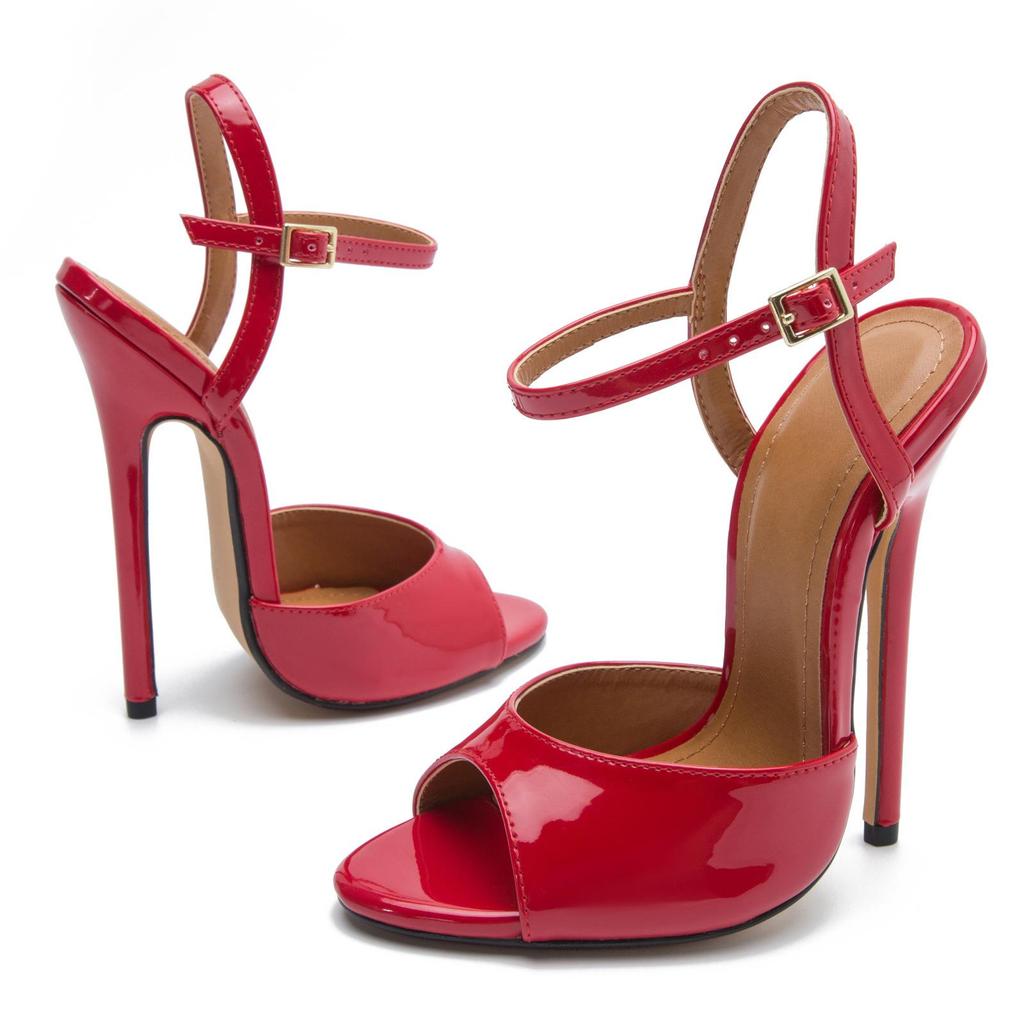 Mclugiirl 11cm-15cm Sandali Scarpe da Donna Bocca di Pesce Sexy da Donna da Uomo Sandali da Festa da Nightclub Finti Mamma Tacchi Alti Tacco ZQJ