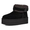 UGG Sheepskin Versatile Comfortable Trendy Fashion Short Snow Boots Women Boots Black 1144041-BLK