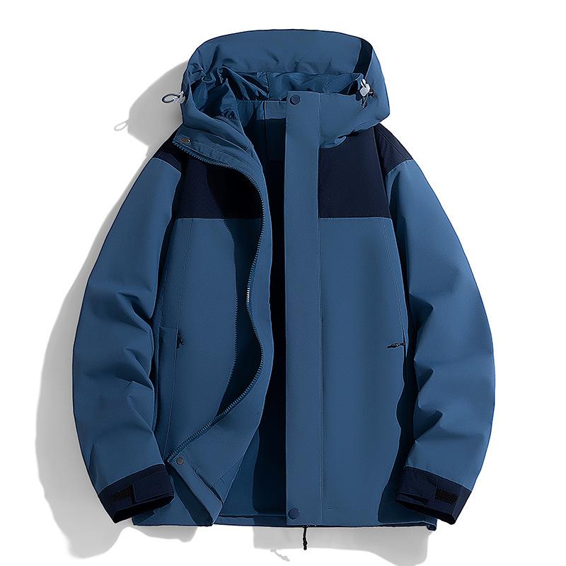 New Autumn Jacket Men and Women's Jacket Windproof Waterproof Color-blocking Casual Jacket Jacket Men Outdoor Couple Climbing