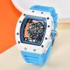 Nouvelle montre personnalisée tête de tigre évidée céramique huile mécanique position unisexe