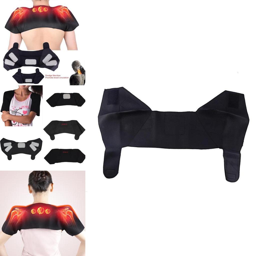 Self Therapy Heating Magnetic Tourmaline Back Support Belt Shoulder Protector