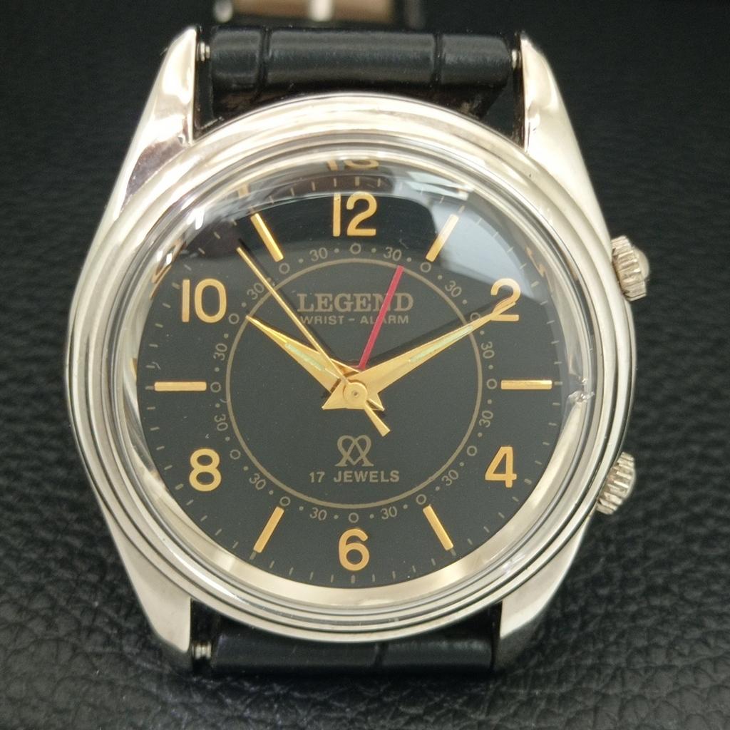 VINTAGE LEGEND HAND-WINDING SWISS MENS REFURBISHED ALARM WATCH A707509-1