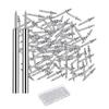 Double Head Nail Set with Convenient Sleeve Installation Tool Seamless Skirting Fastener Set Suitable for Baseboards