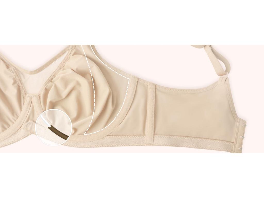 Bügel BH ohne Polsterung in Übergröße - Europäischer und Amerikanischer Full-Coverage Minimizing BH