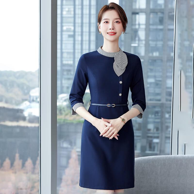 Women s Professional Seven-Sleeve Uniform Dress M