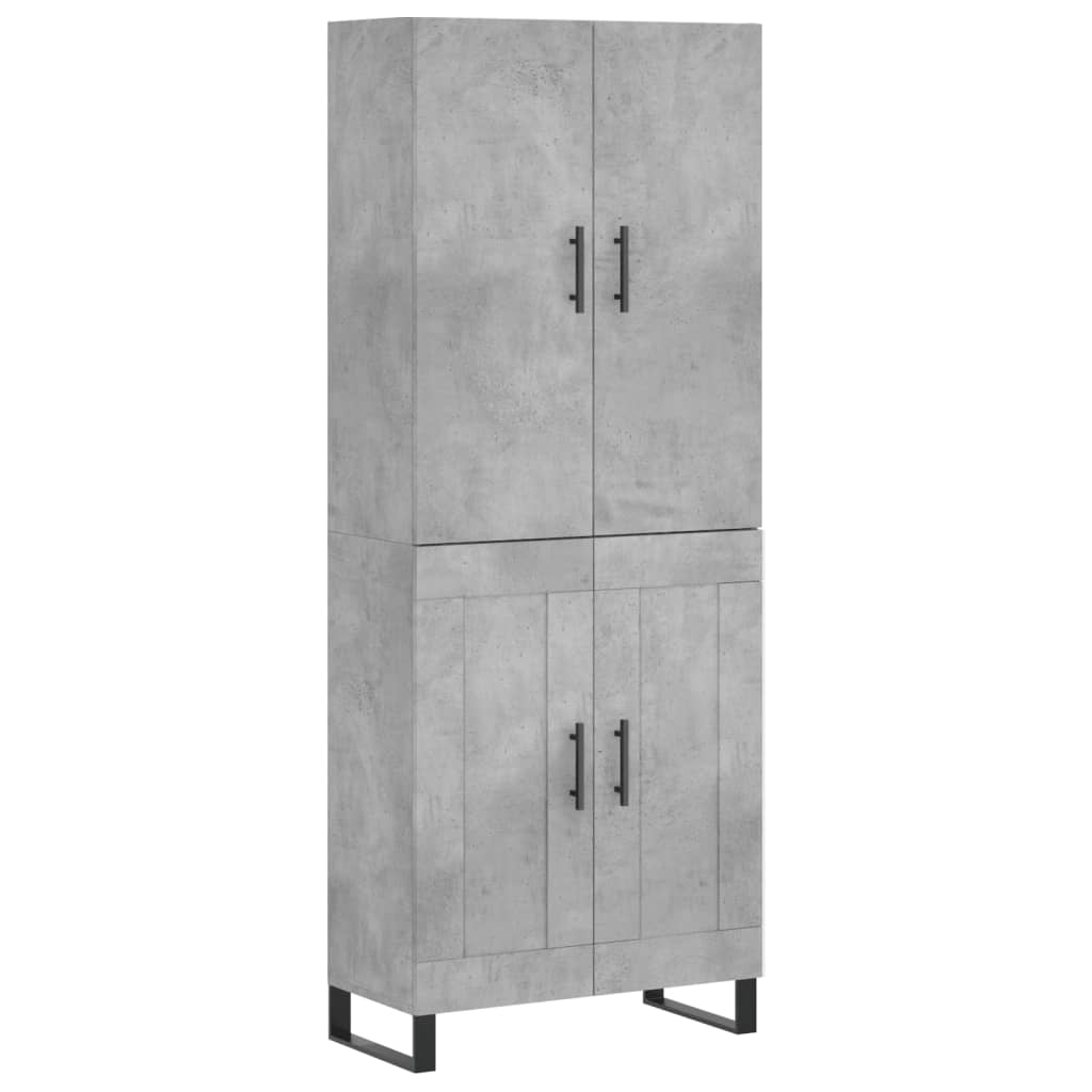 Highboard Concrete Grey 69.5 x 34 x 180 cm Particleboard