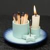 4-in-1 Ceramic Incense Burner Decorative Minimalist Star Candle Holder Candlestick Vintage Desktop Candelabrum Office Space