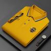 Nouveau Polo Homme Brodé Coton Respirant Business Casual Coupe Ample Manches Courtes Haut