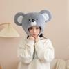 [RUIXIA1] Animal Hats, Giraffe and Koala Designs, Headgear for Kids and Adults, Cute Animal Hat, Kigurumi Head Cover, Halloween, School Festivals,