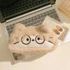 Trousse à crayons imprimée chat drôle Kawaii Peluche Chat Sac de papeterie Fournitures scolaires