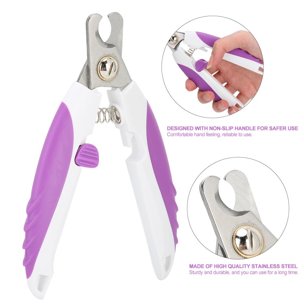 Dog Cat Stainless Steel Nail Clipper Claws Trimmer with File Pet Grooming Accessories