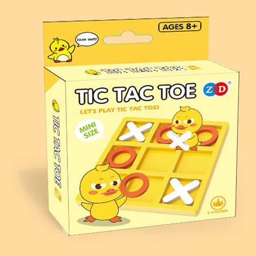 Mini Advanced Tic Tac Toe Party Board Game Puzzle Interactive Games for Family Battle Competition Desktop Games Birthday Gift