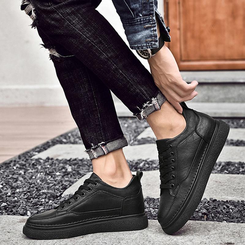 Pánské tenisky Boty na platformě Pánské prodyšné sportovní ležérní plátěné boty Pohodlné platformové Pánské boty se skrytým vnitřním zvýšením 8 cm