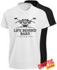 Life Behind Bars Motorcycle T SHIRT Born To Be Free Motorbike Biker Chopper TEE