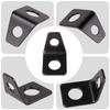 4PCS Seat Belt Mounting 90 Degree L-Bracket For 2 3 4 5 Point Racing Harness