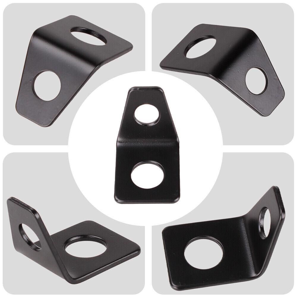 4PCS Seat Belt Mounting 90 Degree L-Bracket For 2 3 4 5 Point Racing Harness