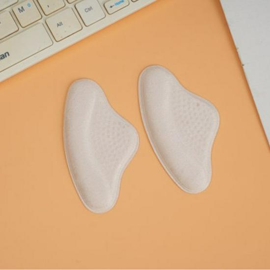 Soft Anti-Slip Heel Stickers for High Heels - Self-adhesive, Anti-Wear, Reduce Half Size Fit.