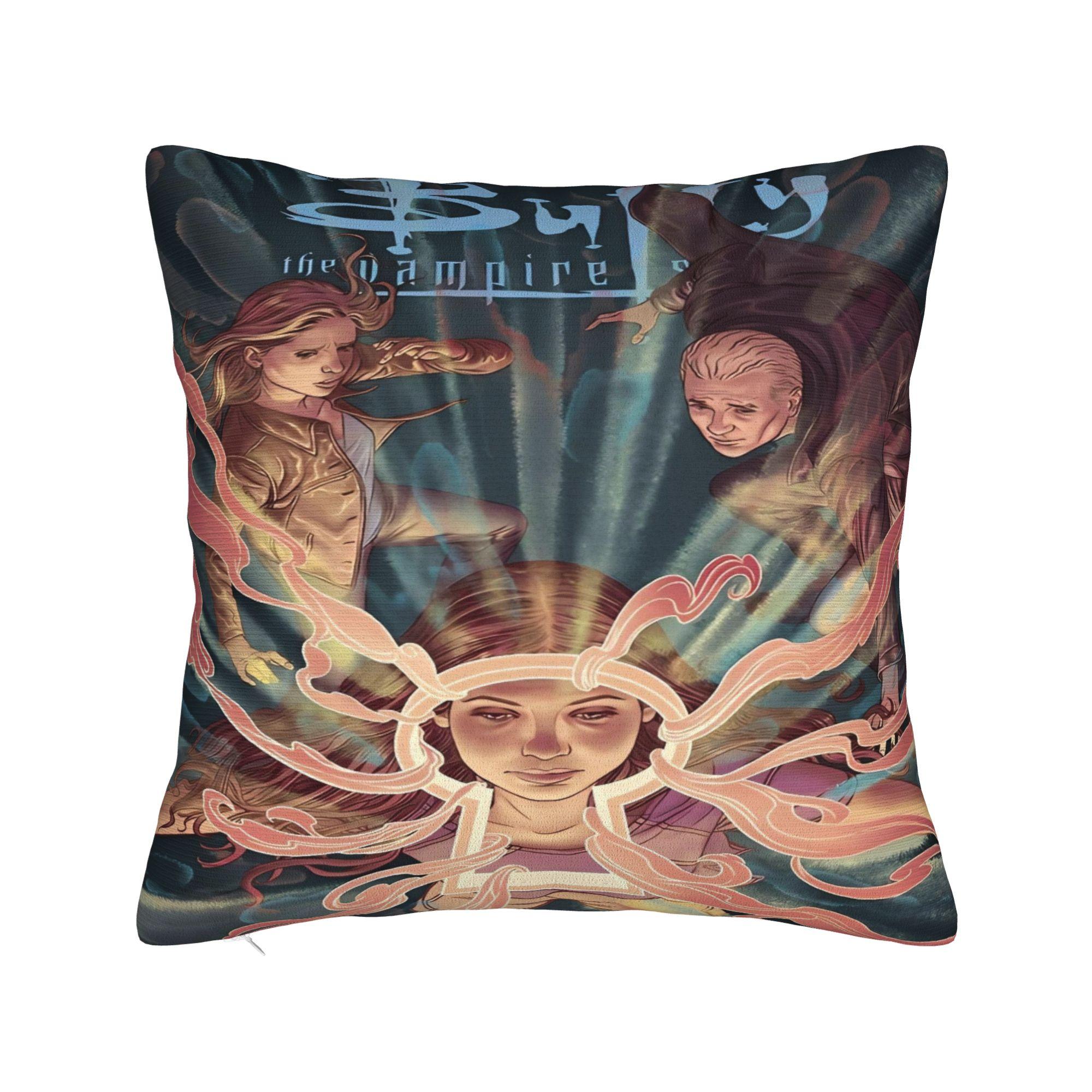 

Buffy the Vampires Slayers Pillow Cover TV Show Funny Pillow Case For Living Room Bed Chair Comfy Pillowcases Gift Idea 30cmx30cm