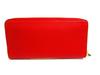 Authentic Christian Louboutin By My Side Red Leather Round Zip Wallet #b248  Seller Refurbished