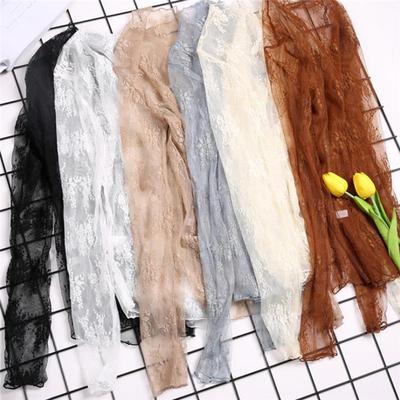 Beautiful Wild Mesh Bottoming Shirt Women'S Fishnet Mesh Gauze Perspective Sexy Small Stand Collar Long Sleeve Lace Shirt For Lady Girl