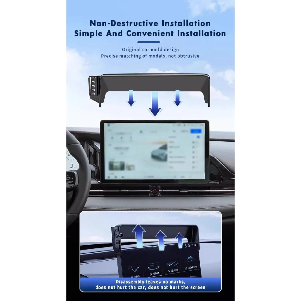 Screen Base Car Phone Holder Mount For Hyundai Tucson 2025 Central Control Dashboard Phone Holder Stand GPS Interior Accessories
