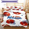3pcs Custom Name American Football Bedding Set Duvet Cover Closure Includes 1 Duvet Cover & 2 Pillowcases, Soft and Comfortable for All Seasons.