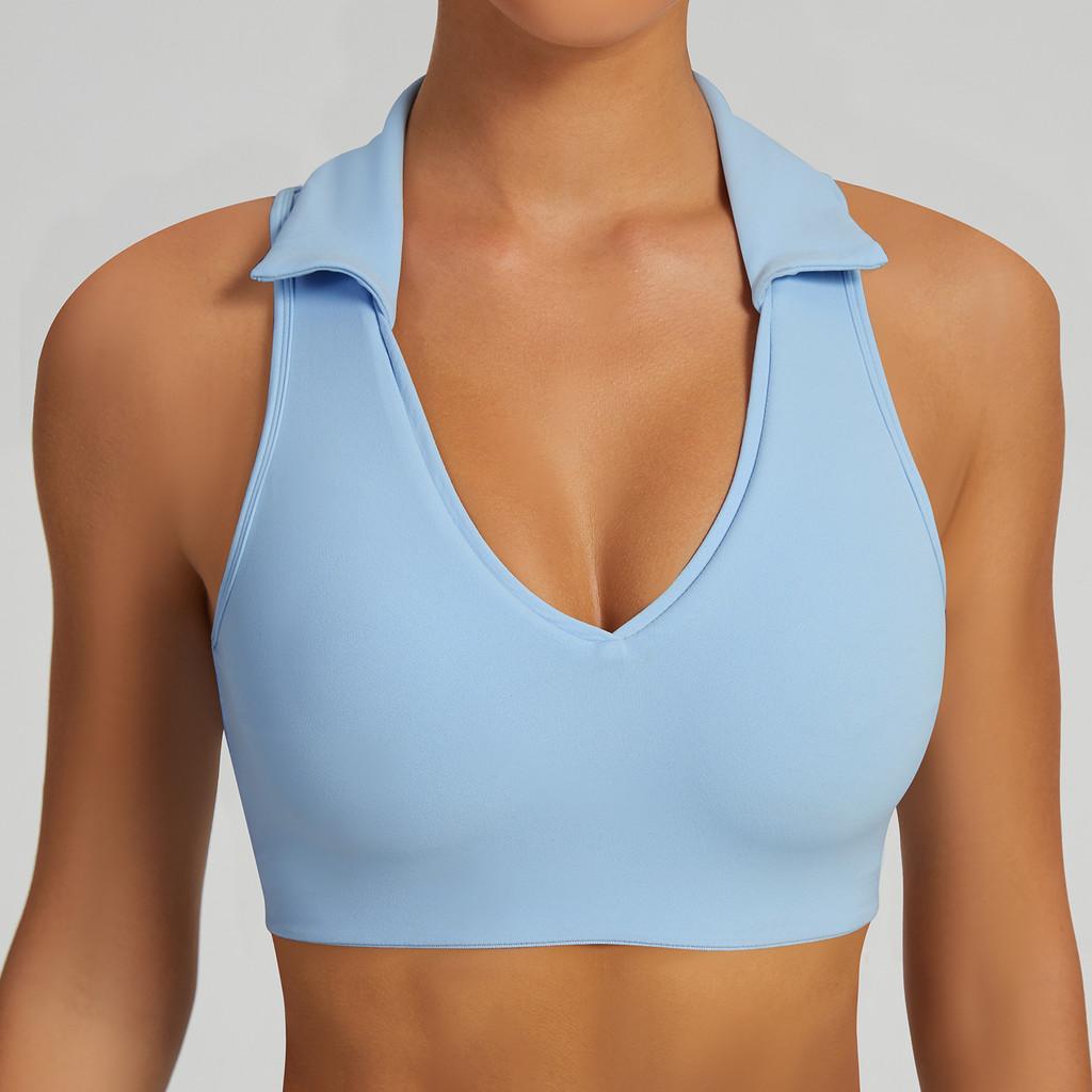 Womens Sleeveless Polo Tank Top With Moisturewicking Fabric For Running And Workout Sessions