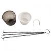 Outdoor Hanging Basket Flowerpot with Cotton Rope Self Watering System