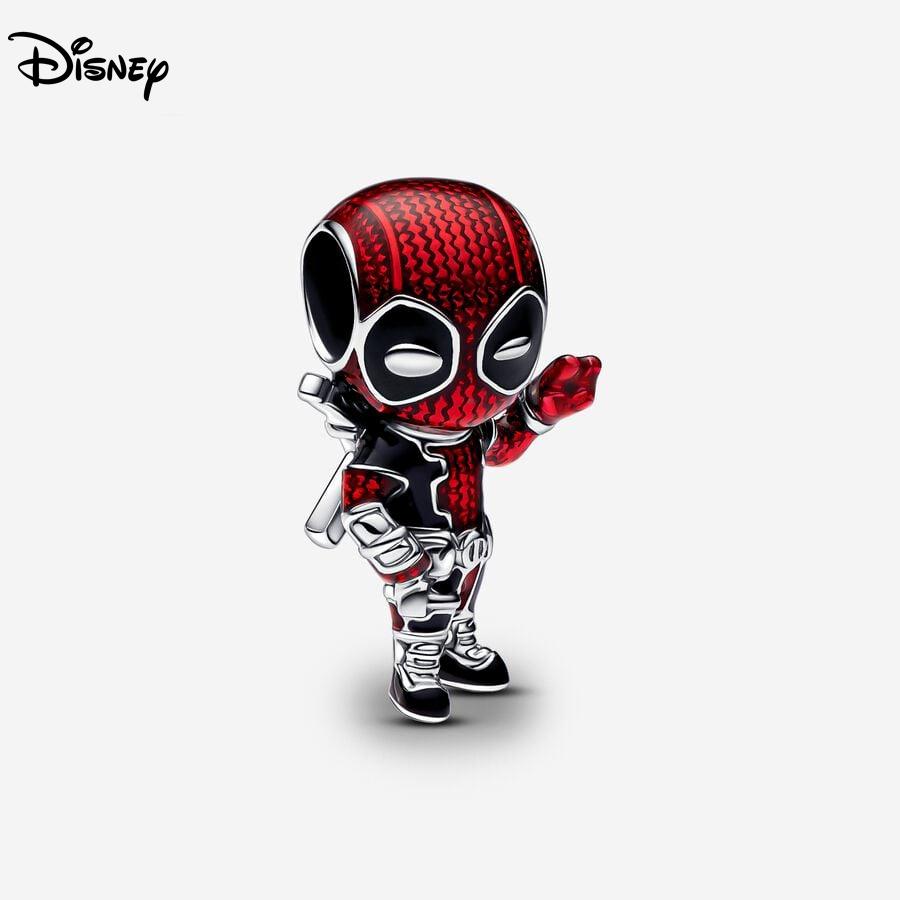 Disney 925 Stříbrné přívěsky Korálky Medvídek Minnie Jahoda Pasuje na 3mm Originální Náramek Náhrdelník Dámské DIY Jemné Šperky Dárky