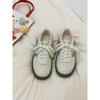 Niche guava color hello kitty shoes cute little white shoes schoolgirl summer versatile board shoes