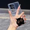 Cartoon problem cat Phone Case for Samsung A22 A23 A24 25 26 A31 32 33 34 35 50 51 52 53 54 55 71 72 73 Transparent Soft Covers