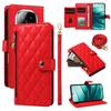 For Xiaomi Redmi Note 14 Pro+ 5G/Xiaomi Poco X7 5G/Xiaomi Redmi Note 14 Pro 5G Wallet Case with Straps,Rhombus Leather Stand Phone Cover