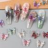 Nail Art Accessories Ins Summer Fairy Aurora Ice Transparent Butterfly Bag Three-dimensional Resin Nail Accessories