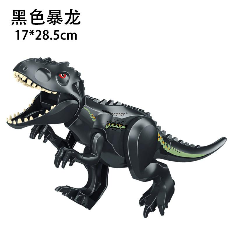 Children Simulation Dinosaurs World Velociraptor Raptor Building Blocks Tyrannosaurus Assemble Model Puzzle Montessori Boy Gift