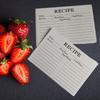 50Pcs Colored Recipe Index Cards Double Sided Recipe Cards with Lines for Weddings, Bridal Shower, Christmas Party Favor