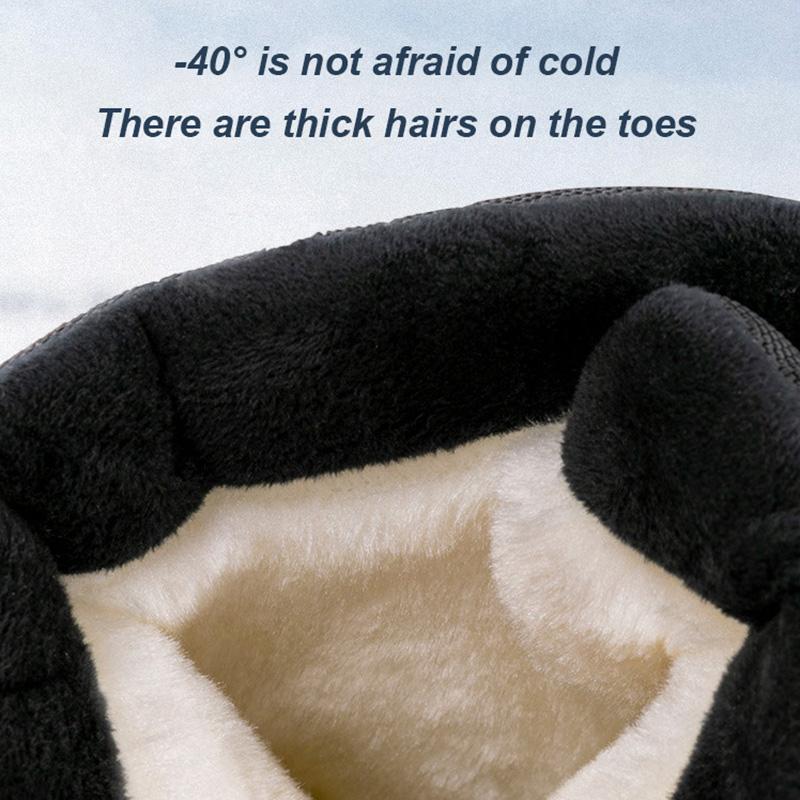 Herrenstiefel Outdoor Schneeschuhe Leichte High Top Schuhe Wasserdichte Frostrissstiefel Plüsch Warm Halten Gummi Witer Herrenschuhe