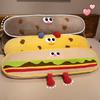 Hamburger Cookie Long Throw Pillow, Sleeping On the Bed, Sleeping On the Side, Leg Pinch Pillow, Removable and Washable, Bedside Cushion Pillow