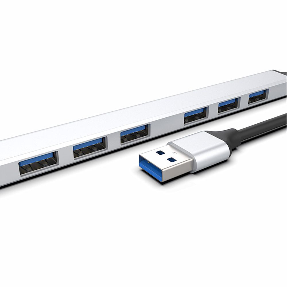 Aluminium Alloy Splitter OTG Adapter High Speed USB 3.0 Expander Docking Station Type-C HUB 7 Ports