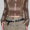 Bohemian Waist Belt for Pants Skirt Pin Buckle Waistband Vintage Carved Buckle Belt for Jeans Pants Waist Accessories