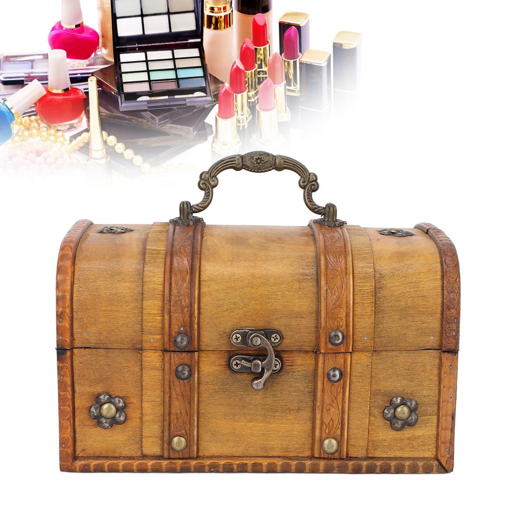 Memory Box Elegant Vintage Style Compact Portable Decorative Attractive Suitcase for Home Decoration