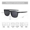 ZENOTTIC Square Polarized Sunglasses for Men - Lightweight TR90 Frame UV Blocking Shades for Driving Fishing Golf Sports