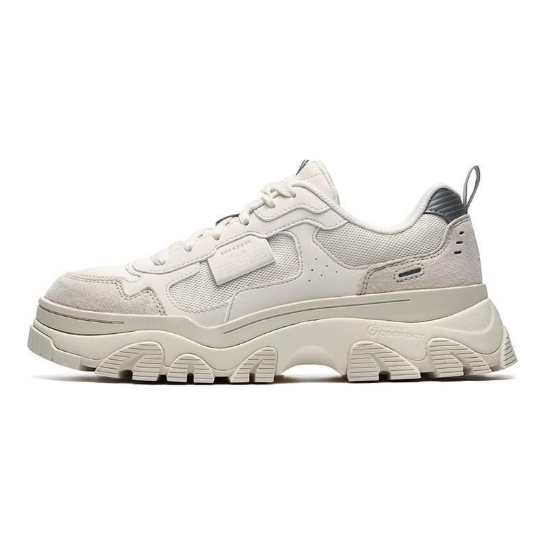 Fila Hike Fabric Synthetic Leather Fashion Retro Low-Top Dad Shoes Women Sneaker Off-White F12W134158FSW