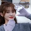 Thicken Women Warm Cat Gloves  Girls Cat Claw Paw Plush Mittens Soft Plush Short Fingerless Half Finger Winter Gloves