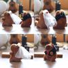 Cute Capybara Wedding With Rose Mesh Headwear Plush Fill Toy Keychain Pendant
