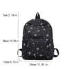 Back To School Backpack Playful Bow Print Bookbag Quilted Comfort and Multi-Pocket Organization System for Women's Campus Life