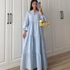 Women's Maxi Dress Long Sleeve Tiered A Line Loose Fit Casual Boho Long Dress