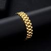 Stainless Steel Bracelet Women Electroplated Multi-ColorOL Style Adjustable U-Shaped Chain Link Jewelry