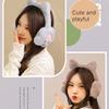 Cartoon Cat Ear Shape Plush Earmuff Adult Elastic Ear Warmer Winter Cold Winter Presents for Students Teens Skiing