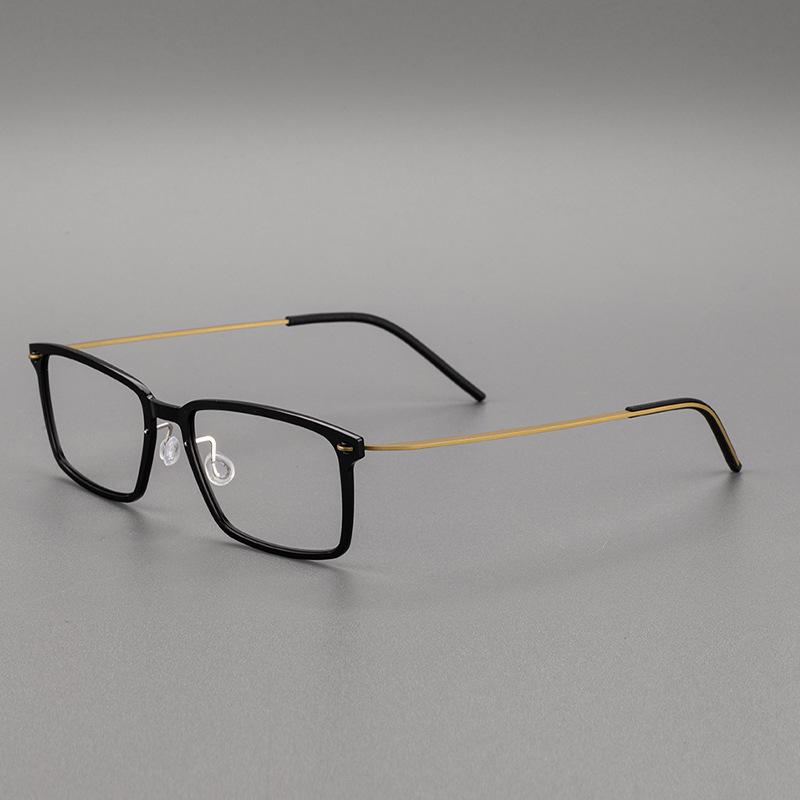 

Японская сверхлегкая прямоугольная оправа для очков из чистого титана, стиль Чэнь Даомина, мужская деловая нейлоновая оправа